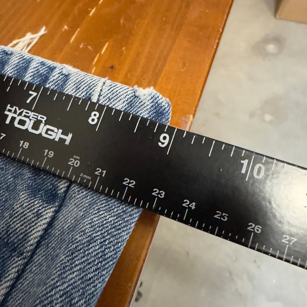 Baggy Levis 505 Regular Fit Jeans Mens 38x32 Blue‎ Distressed Streetwear Denim